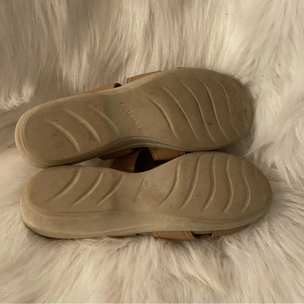 Clarks Collection Sandals Shoes‎ Women’s Size 10M Slip On Open Toe